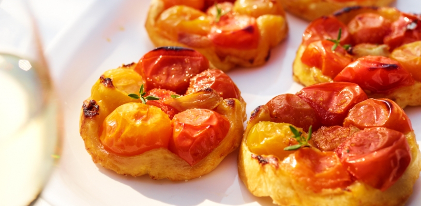 Mini tatin de tomates cerises