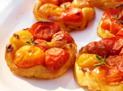 Mini tatin de tomates cerises