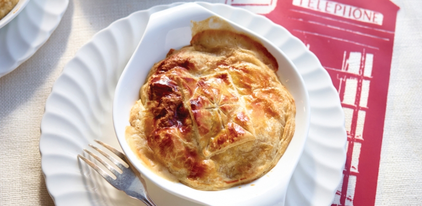 Chicken Pie - Tourte au poulet et aux champignons