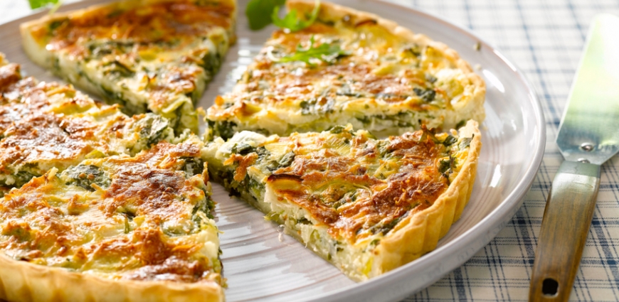 Quiche à la roquette et à la ricotta