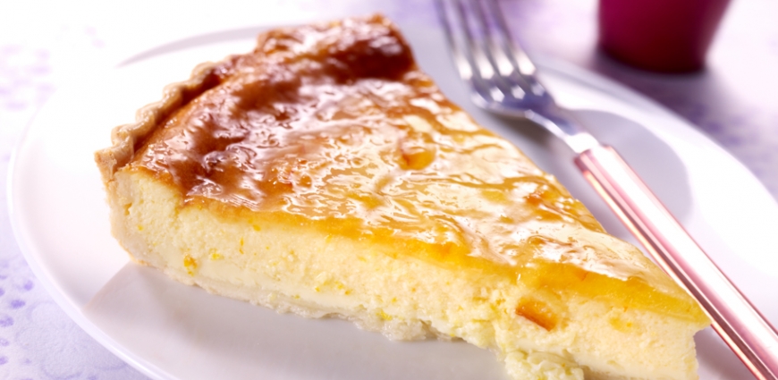 Tarte au flan d’agrumes