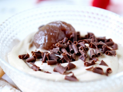 Coupes aux marrons et chocolat croquant, façon tiramisu