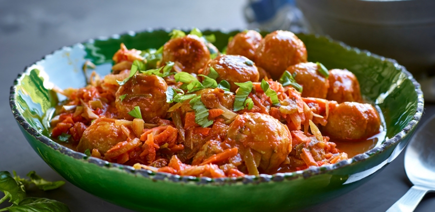 Boulettes de poulet façon osso bucco