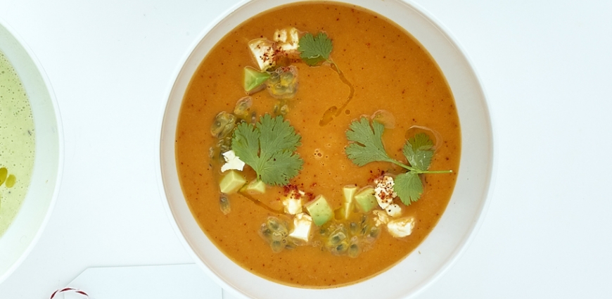 Gazpacho de carotte et d’ananas