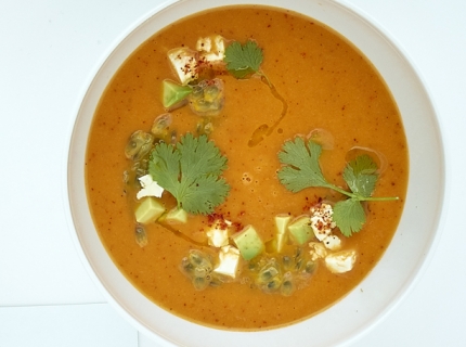 Gazpacho de carotte et d’ananas