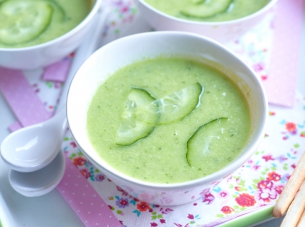 Gazpacho concombre-pomme verte