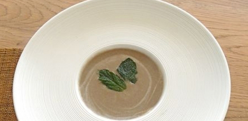 Gaspacho de lentilles à la menthe fraiche