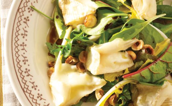 Salade de chèvre aux noisettes