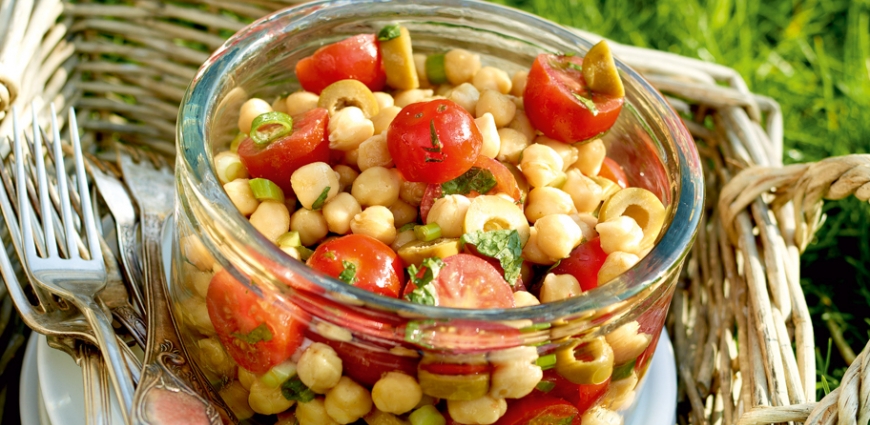 Salade de pois chiches à la marocaine