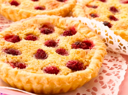 Tartelettes de frangipane aux framboises