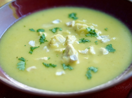 Velouté indien au poulet et à l’ananas