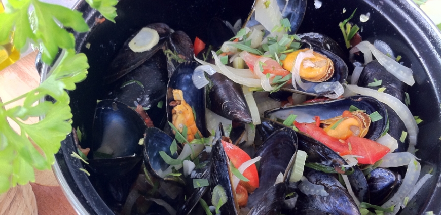 Moules de Zélande à la méditerranéenne