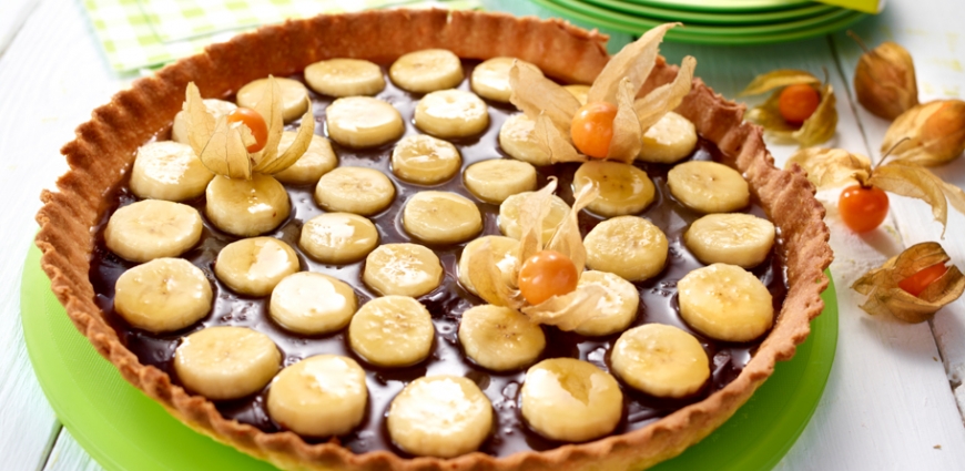 Tarte au chocolat et à la banane