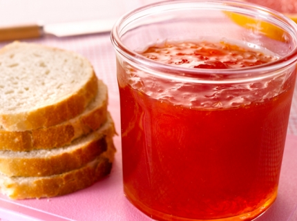 Confiture de pamplemousses rouges