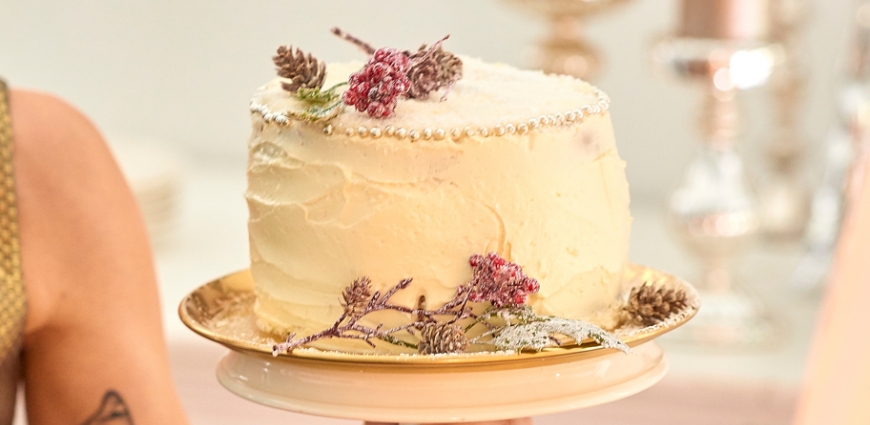 Gâteau haut à la vanille et coco