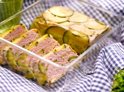 Terrine de jambon aux courgettes et pecorino