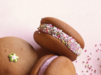 Whoopies à la crème aux fruits rouges