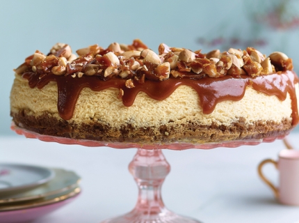 Cheesecake aux amandes et caramel