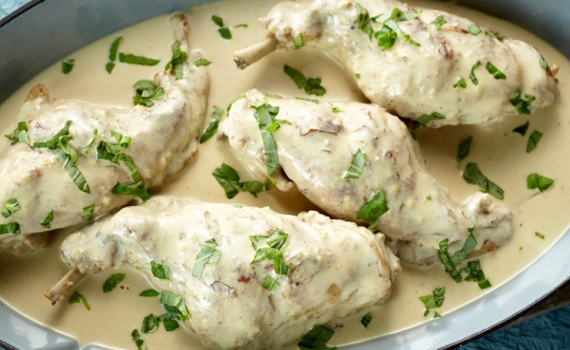 Lapin à la moutarde