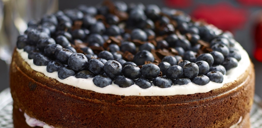 Gâteau choco myrtilles des jours de fête