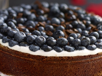 Gâteau choco myrtilles des jours de fête