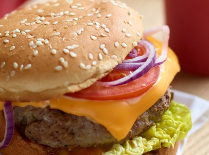 Hamburger au chutney de mangue