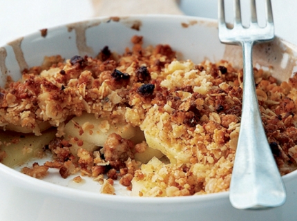 Crumble aux pommes et aux noix