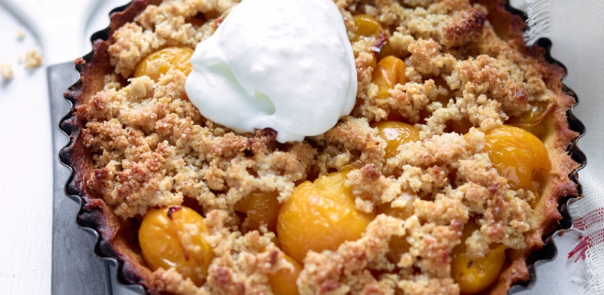 Crumble aux mirabelles et aux épices