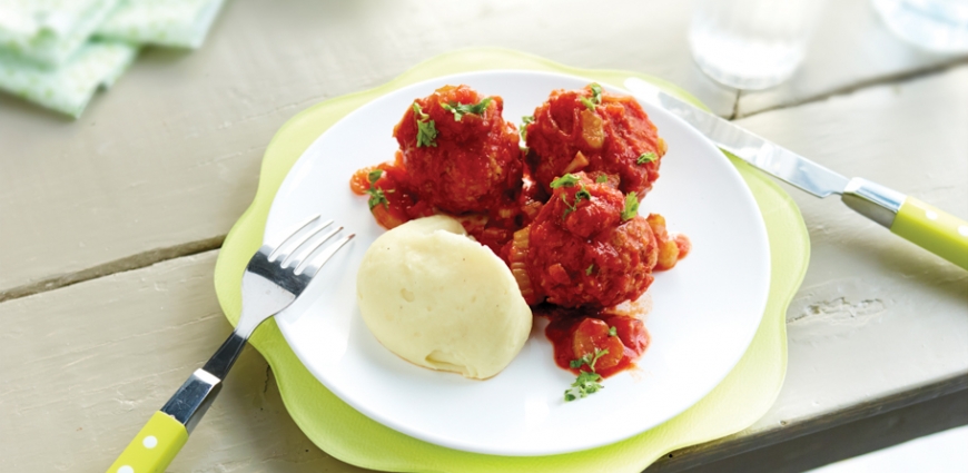 Boulettes de haché au céleri en sauce tomate