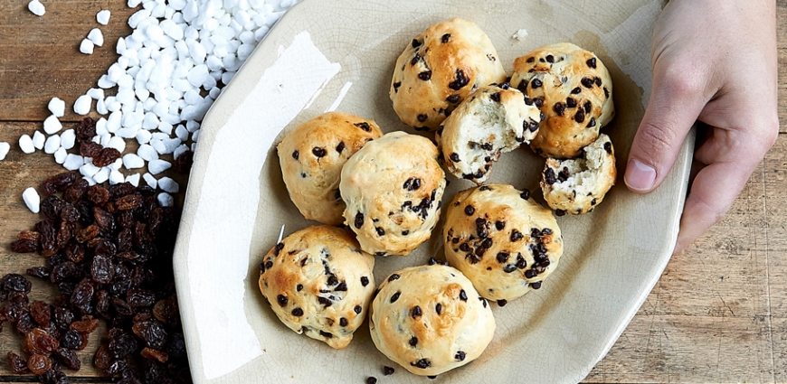 Petits pains aux pépites de chocolat