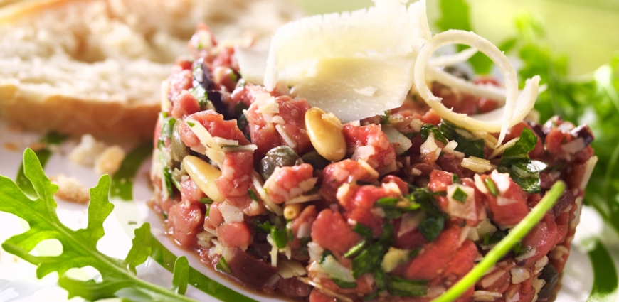 Tartare de bœuf à l’italienne