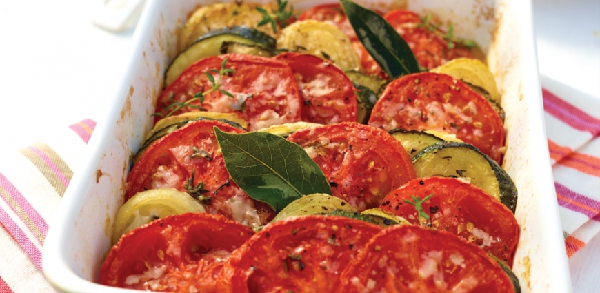 Tian de tomates et courgettes