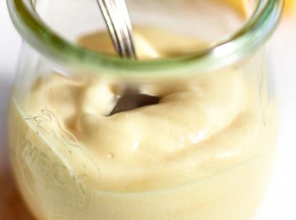 Mousse de citron et salsa de mangue