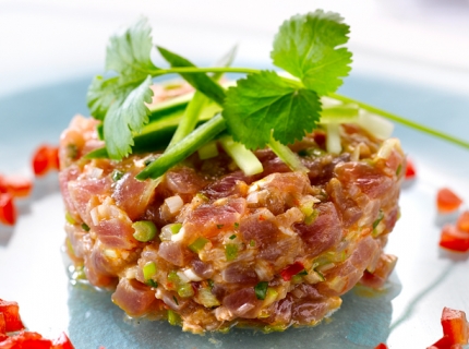 Tartare de thon aux parfums thaïs