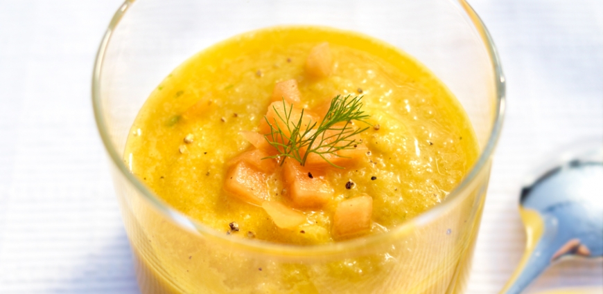 Gaspacho de melon et de fenouil