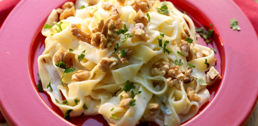 Fettuccine aux noix et au gorgonzola