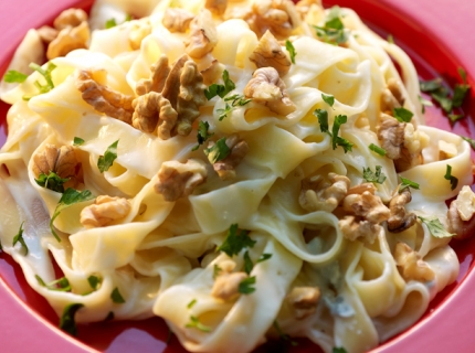 Fettuccine aux noix et au gorgonzola