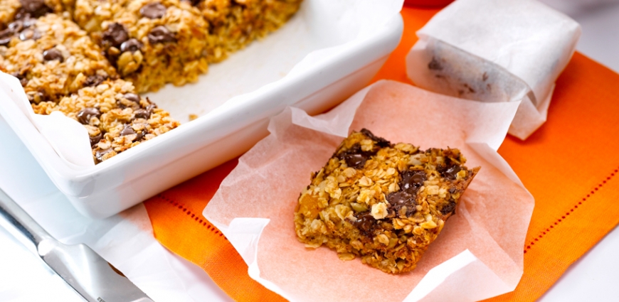 Barres aux céreales et au chocolat