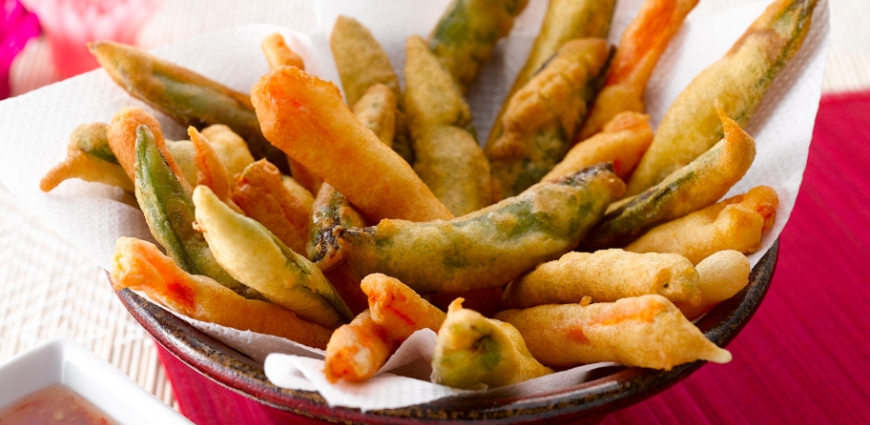 Tempura de légumes, sauce snack