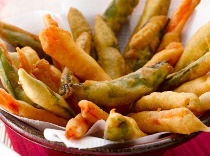 Tempura de légumes, sauce snack