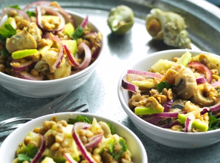 Salade de lentilles aux bulots