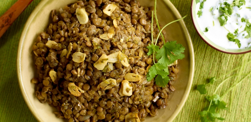 Dal de lentilles bio au curry