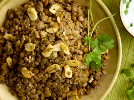 Dal de lentilles bio au curry