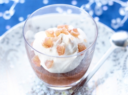 Mousse légère au chocolat et aux marrons