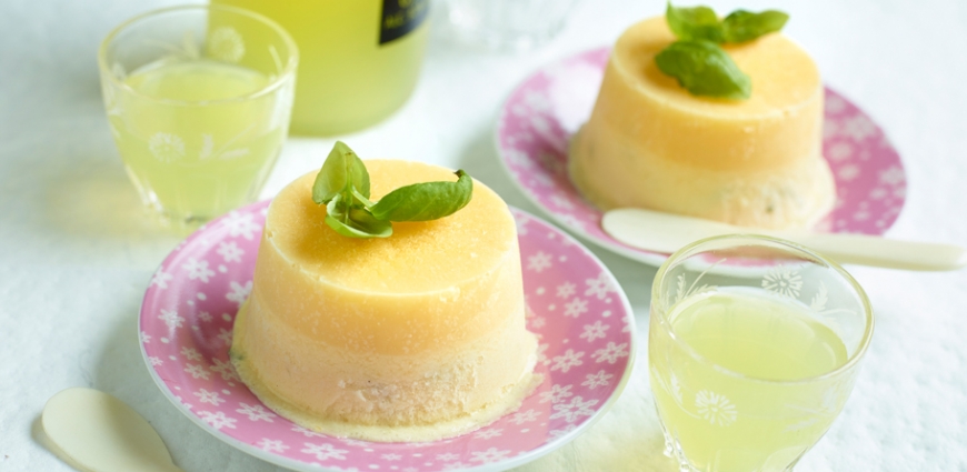 Semifreddo au limoncello et au basilic