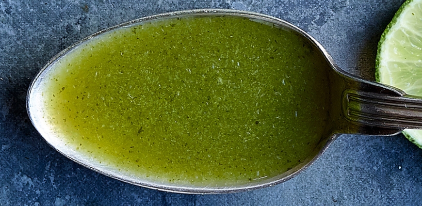 Vinaigrette à la menthe et à la coriandre