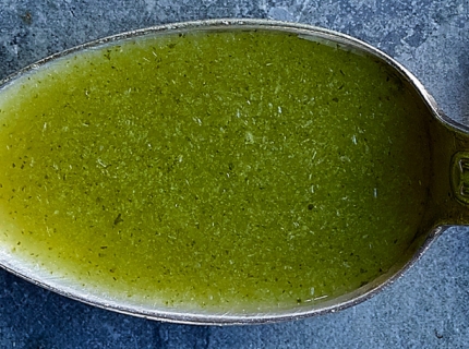 Vinaigrette à la menthe et à la coriandre