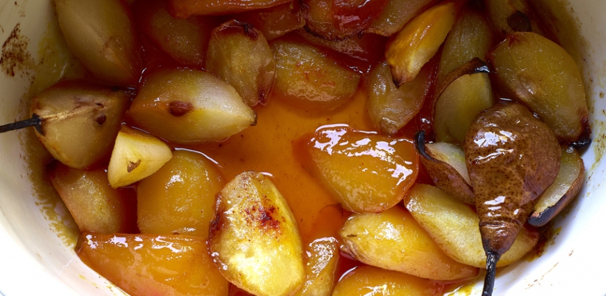 Tajine aux poires et au safran