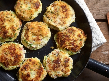 Palets de pommes de terre au jambon d’Ardennes