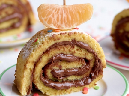 Gâteau roulé au choco